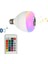 Kumandalı Ayarlanabilir Rgb Bluetooth Hoparlör LED Ampul Lamba Müzik Çalar 5