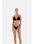 Gül Detaylı Üçgen Bikini Takımı Siyah 3318BK 1
