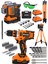 Alman 58 Vf Çift Akülü 12 Köşe Otomatik Hizalamalı Lazer Hizalama + Şarjlı Vidalama Matkap + Tripod 1