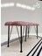 Metal Ayaklı Babyface Puf & Bench Pudra Pembe Bench 3