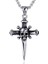 Gotik Haç Kuru Kafa Erkek 316L Paslanmaz Çelik Takı Kolye 1