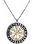 Viking Nordik Vegvisir Işlemeli Runik Sembollü 316L Paslanmaz Çelik Kolye Gold 2