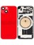 Apple iPhone 14 Plus Full Arka Kapak Orijinal Kemer Lensli (Cam) Kırmızı 1