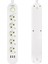 VA-21562 5'li - 1.5 Metre Kablolu - 3 Usb'li Beyaz Akım Korumalı Priz 2