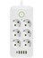 TC-21564 6’lı - 1.5 Metre Kablolu - 4 Usb’li Type-C 3000W 16AH Akım Korumalı Priz Beyaz 1