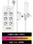 1.5 Metre Akım Korumalı 6'lı Çoklu Priz, 4 x USB + 1 x Type-C Kablo Altılı Grup Priz 1