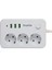 Tüm Cihazlarınız İçin Tek Bir Priz 3 Priz 3 USB Aç-Kapa Tuşlu Şarj İstasyonu 3