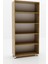 Açık Raflı Ofis Dolabı Dosya Dolabı Evrak Dolabı 3G-008-AD-CEVİZ/90x35x190h 5