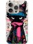 Apple iPhone 16 Pro Max Uyumlu Şeffaf Kılıf Kedi Grafity Tasarımlı 1