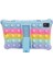 Apple iPad Mini Apple iPad Mini 2 Apple iPad Mini 3 Apple iPad Mini 4 Apple iPad Mini 5 7.9 İnç ile Uyumlu Askılı Standlı Kalemli Kılıf Gökkuşağı 2