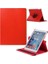 Apple iPad 5. Nesil Apple iPad 6. Nesil Apple iPad Air Apple iPad Air 2 9.7 İnç ile Uyumlu Dönerli Standlı Uyku Modlu Suni Deri Komple Koruma Kılıf Kırmızı 2