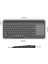 Şarjlı Bluetooth Touchpad Klavye Dual Bağlantı iPad Pro ile Uyumlu 12.9 Uyumlu Hızlı ve Kolay Kablosuz Bağlantı Tablet ve Telefon ile Kullan Türkçe Q Klavye ZR731 3