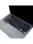 Macbook Air M1 13INÇ Klavye Koruyucu Kılıf Touchıd'li (Uk-Eu Ingilizce) A2337 A2179 ile Uyumlu Siyah 3