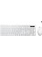 KW201 Kablosuz Türkçe Q Klavye & Mouse Set - Qwerty Türkçe Dizilim Klavye, 2400DPI Optik Fare, Win/mac Uyumlu, Sıvı Dökülmesine Dayanıklı, Tam Boyutlu Türkçe Q Klavye Mouse Seti Beyaz 1