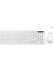 KW201 Kablosuz Türkçe Q Klavye & Mouse Set - Qwerty Türkçe Dizilim Klavye, 2400DPI Optik Fare, Win/mac Uyumlu, Sıvı Dökülmesine Dayanıklı, Tam Boyutlu Türkçe Q Klavye Mouse Seti Beyaz 3