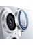 Trend iPhone 16 ve iPhone 16 Plus Uyumlu Kamera Camı Lens Koruyucu Halka Set - Siyah Titanyum 3