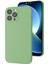 iPhone 11 Pro Uyumlu Kamera Korumalı, Mikrofiber Astarlı, Sıvı Silikon Kılıf (Pastel Yeşil) 1