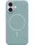 iPhone 16 Kılıf - Magsafe, Çizilmeye Dayanıklı Koruyucu Kılıf, Ince Form, Mikrofiber Kaplama - Nehir Mavisi 1