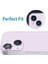 iPhone 14 iPhone 14 Plus İçin Kamera Lens Koruyucu Kamera Koruyucu Ultra İnce Yüksek Kaliteli Cam Lens Mercek Koruyucu Lila 3