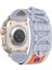 Apple Ile Uyumlu Watch 42MM Krd-99 Hasır Kordon Gri 1