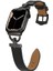 Apple Ile Uyumlu Watch 38MM/40MM Krd-53 Deri Kordon Siyah 1