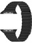 Apple Watch Series 4 40MM Twist Leather Loop Için Kordon Siyah 1