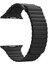 Apple Watch Series 4 40MM Twist Leather Loop Için Kordon Siyah 3