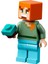 Minecraft - 66 Mavi Kılıçlı Alex Orijinal Minifigür 3
