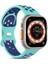 Apple Watch Series 5 40MM Için Kordon Rainbow Band Yeşil Lacivert [watch Series 5 40MM ile Uyumlu Kordon - Yeşil Lacivert] 1