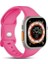 Apple Watch Series 5 44MM Için Kordon Activeflex Wristband Koyu Pembe 3