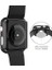 Apple Watch Series 9 41MM Kılıf Matte Premium Slim Watchband Siyah 2
