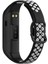 Samsung Galaxy Fit 2 R220 Için Kordon Rainbow Sport Band Siyah Beyaz 3