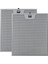 25,3 x 30 cm Tek Tırnaklı Davlumbaz Metal Filtre Seti (2 Adet) - Alt Kenar Tırnaksız - Ehla Filtre 1