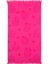 Kız Çocuk Kız Çocuk Desenli Pamuklu Plaj Havlu, Pembe, Standard 1
