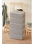 Büyük Boy 5'li Paket Çeyiz Taşınma Gri Renk Baza Altı Tela Hurç ~ Ölçü: 5 x (62 x 46 x 22) cm 1