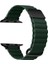 ​​​apple Ile Uyumlu Watch 42MM Krd-76 Pu Deri Kordon Strap Kayış Koyu Yeşil 1