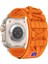Apple Ile Uyumlu Watch 42MM Krd-99 Hasır Kordon Turuncu 1