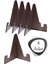 Çerçeve Tabak Teşhir Ayağı Stand Ahşap Stand Kaide Ayak 18 cm Şövalye Ceviz 24 1