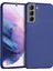 Matte Silicone Samsung Galaxy S21 Plus Için Kılıf Lacivert [galaxy S21 Plus ile Uyumlu Kılıf - Lacivert] 1