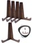 Çerçeve Tabak Teşhir Ayağı Stand Ahşap Stand Kaide Ayak 20 cm Şövalye Krem 30 1