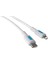 Coral iPhone Uyumlu Type C-Lightning Pd Hızlı Şarj Kablosu, Beyaz Kablo, Mavi/beyaz Uçlar (150 Cm) 1