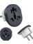 2 Adet Evrensel Uluslararası Priz Fiş Adaptör Çevirici 16A 250V Seyahat Fişi Dönüştürücü Adaptörü, 200'DEN Fazla Ülkede Abd/avustralya/uk, Ce Sertifikalı 2