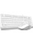 F1010 Q USB Türkçe Fn-Multimedya Klavye+Optik 1600DPI Beyaz Mouse Set 2
