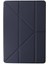 Apple iPad 6. Nesil A1893 A1954 9.7 İnç ile Uyumlu Y Smart Cover Standlı Uyku Modlu Kalem Yerli Mars Kapak Lacivert 2