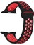 Apple Watch Series 4 40MM Için Kordon Rainbow Band Siyah Kırmızı [watch Series 4 40MM ile Uyumlu Kordon - Siyah Kırmızı] 1