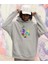 Erkek Puzzle Face Baskı Oversize Sweatshirt 1