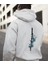 Çiçekli Kılıç Erkek Hoodie 1