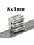 50 Adet 8X1MM Yuvarlak Neodyum Mıknatıs Magnet, Buzdolabı Magneti Mıknatısı 3