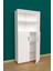 Modüler iki Raflı İki Kapaklı Ofis Dolabı Dosya Dolabı 3G-032-KD-BEYAZ/90x37x190h 1