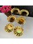 Gold Kaplama 6 Adet Çay Tabağı Modern Görünüm Bardak Altlığı 1